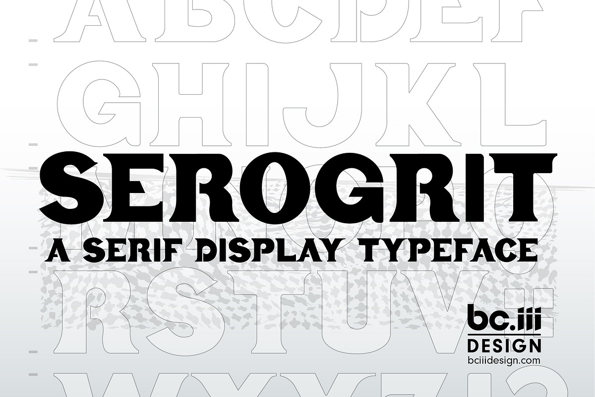 SEROGRIT DISPLAY, a Font by bciii design