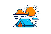 Camping Adventure Icon Set, an Object Graphic by Gfx_Store (Thumbnail 5 of 13)