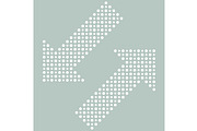 Fine Vector Dotted Arrows, a Texture Graphic by FineArtStudio (Thumbnail 1 of 3)
