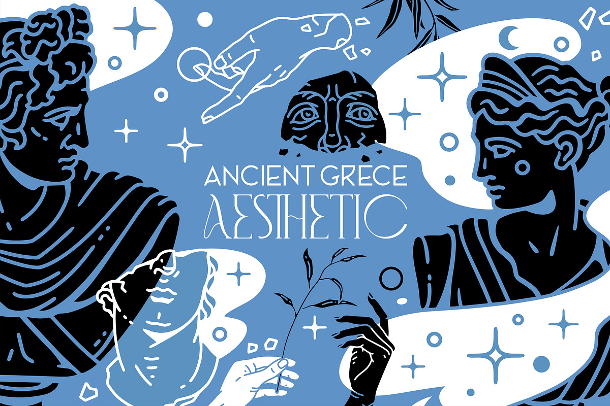 Ancient Greece. Antique Aesthetic, an Illustration by OlgaSoi007 (Photo 2 of 9)
