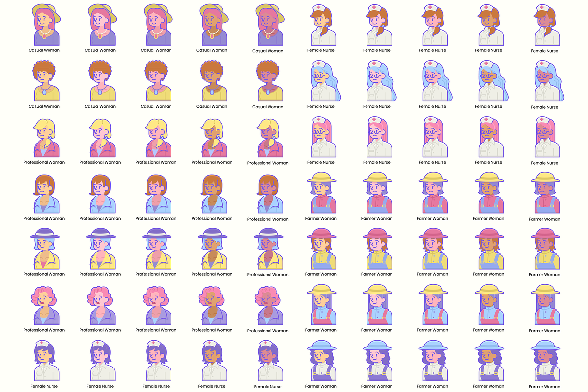 795 Diversity Avatars, an Outline Icon by Flat Icons (Photo 4 of 15)