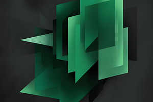 Green Geometric abstract background, an Abstract Photo by ComfortQ