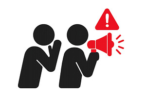 People communicating a loud warning, a Person Illustration by ZinetroN