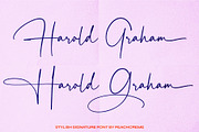 Harold Graham Signature Font, a Handwritten Font by PeachCreme (Thumbnail 13 of 13)