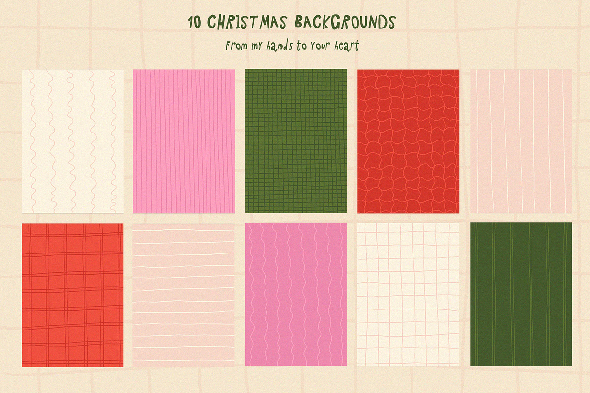 Whimsical Christmas hand drawn set, a Seasonal Illustration by Madiwaso (Photo 9 of 12)