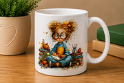 Halloween ghost student Clipart, a Seasonal Illustration by CreationArt (Thumbnail 6 of 7)
