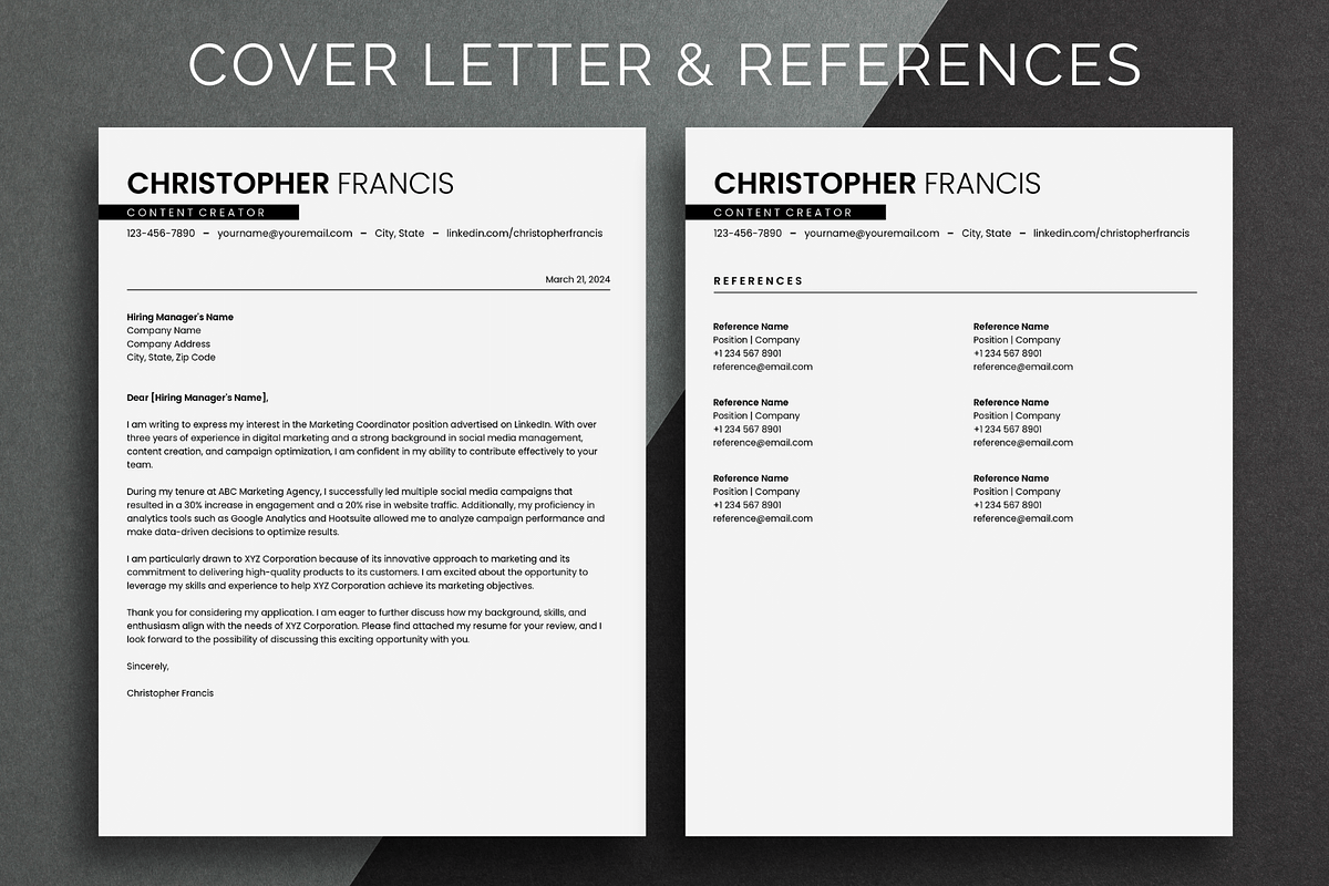 ATS Resume Template Google Docs, a Resume Template by bonadigitals (Photo 3 of 5)