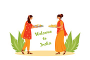 Indian cuisine cartoon illustrations, a Food Illustration by IMG visuals characters (Thumbnail 15 of 28)