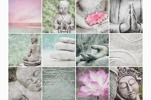 Zen Digital Watercolors