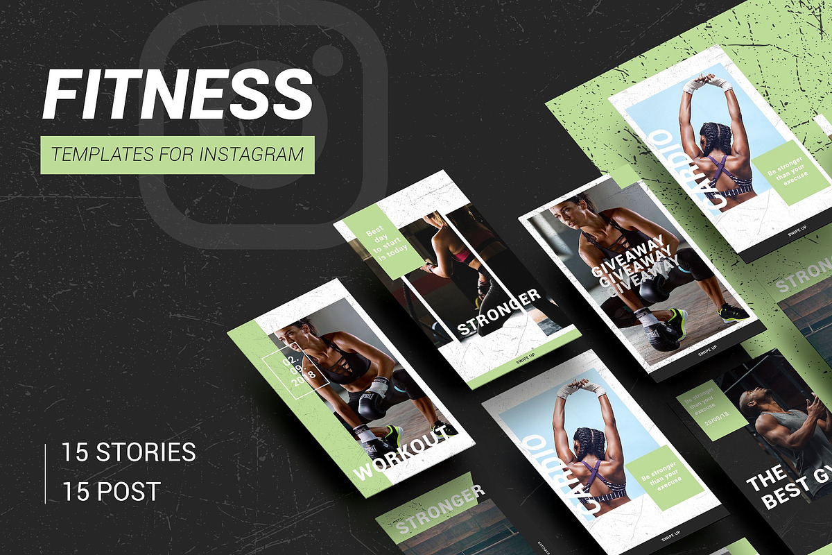 Instagram Bundle 25in1 + Free Update, a Social Media Template by Digital Breath templates (Photo 12 of 27)