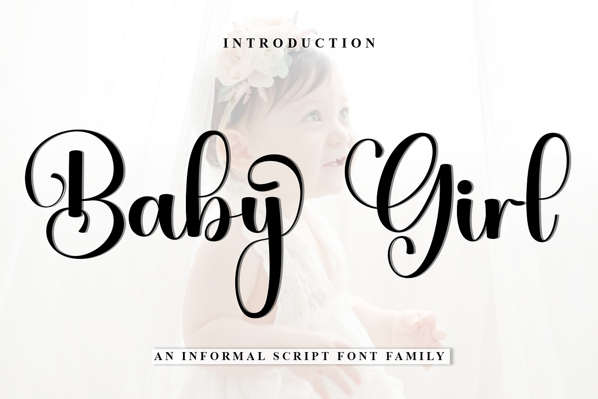Baby Girl, a Handwritten Font by FreshTypeINK (Photo 1 of 8)
