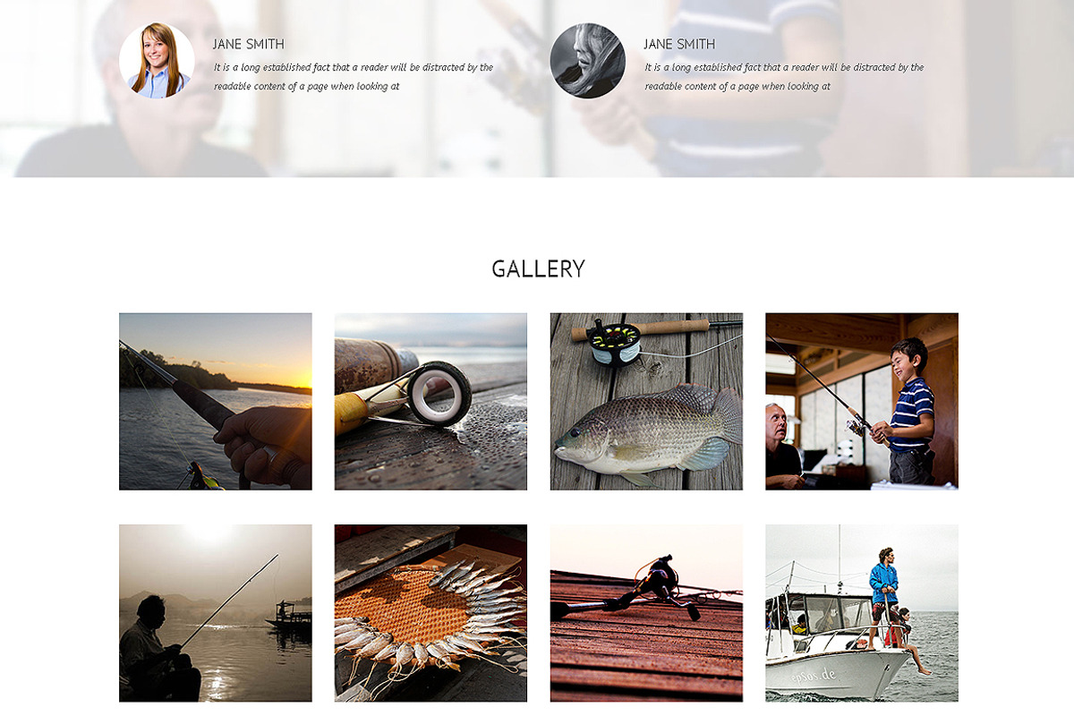 Fishing Responsive One Page Theme, a HTML Template by IceTemplates (Photo 2 of 3)
