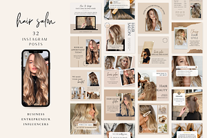 Hair Salon Instagram Post Template