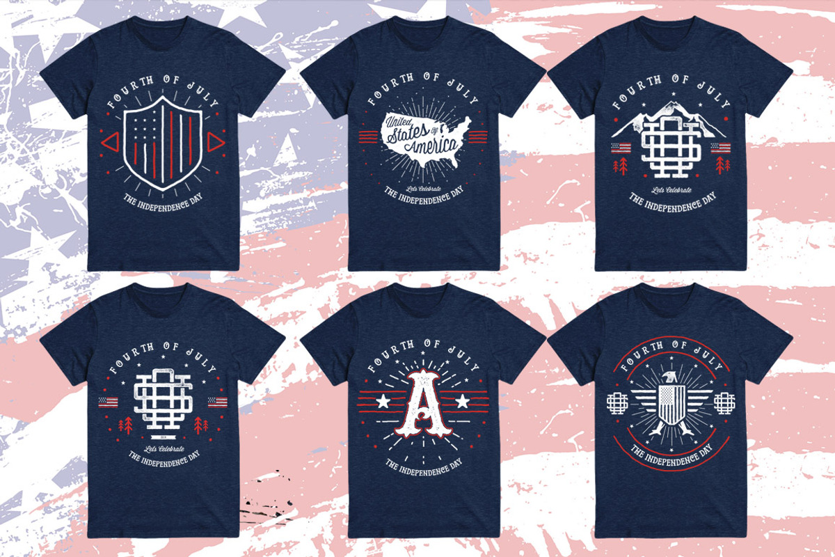 6 American Badge, a Branding & Logo Template by pixelpines (Photo 5 of 5)