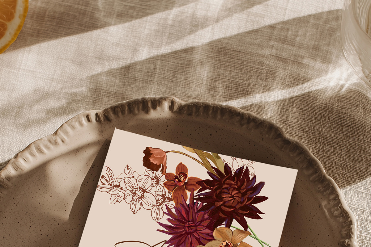 Fall Flowers PNG Illustrations, a Decorative Illustration by whiteheartdesign (Photo 11 of 16)