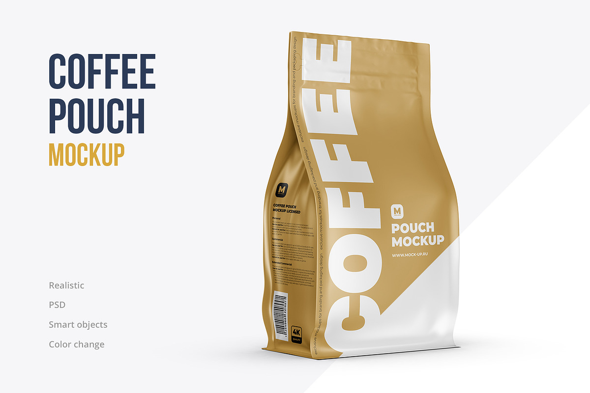 Zip Flat Bottom Pouch mockup 5PSD, a Packaging Mockup by easymock (Photo 3 of 13)
