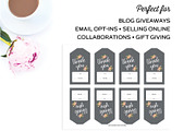 Gift Tag Templates for Illustrator, a Templates & Theme by Michelle Hickey Design (Thumbnail 1 of 5)