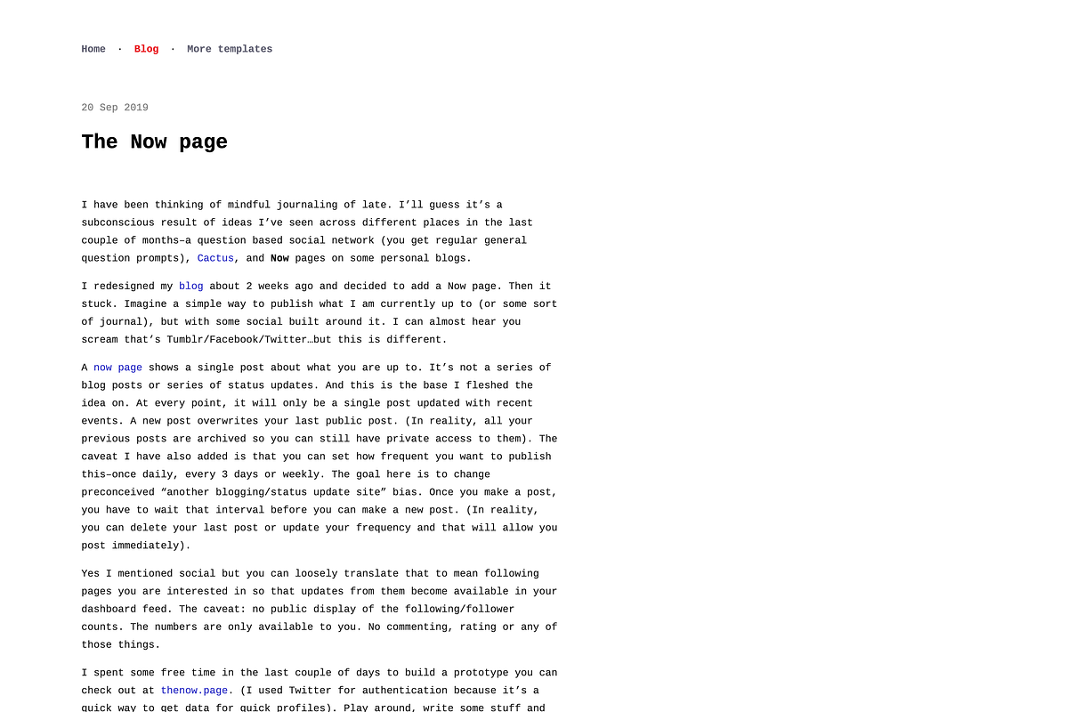 Mono, a HTML Template by Opeyemi O. (Photo 1 of 3)