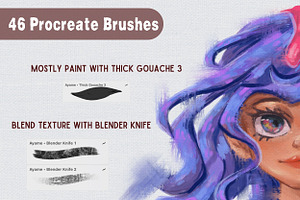 Procreate Gouache Brushes IBox