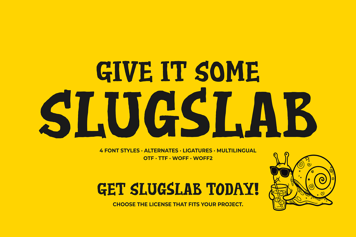SlugSlab - Playful Slab Serif Family, a Slab Serif Font by agnyhasyastudio (Photo 18 of 18)