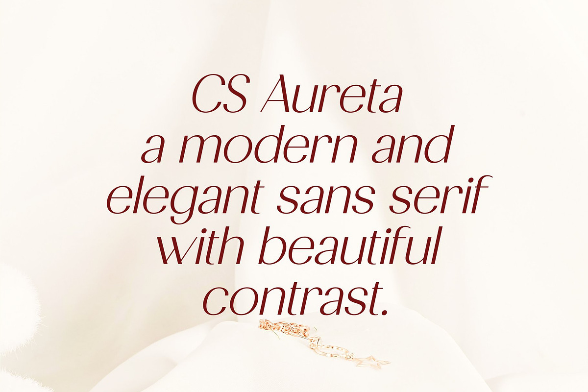 CS Aureta – Elegant Sans Serif, a Sans Serif Font by Craft Supply Co. (Photo 2 of 8)