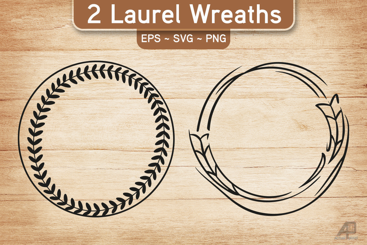 Laurel Wreath SVG PNG Bundle, an Illustration by Actual Pixel (Photo 12 of 17)