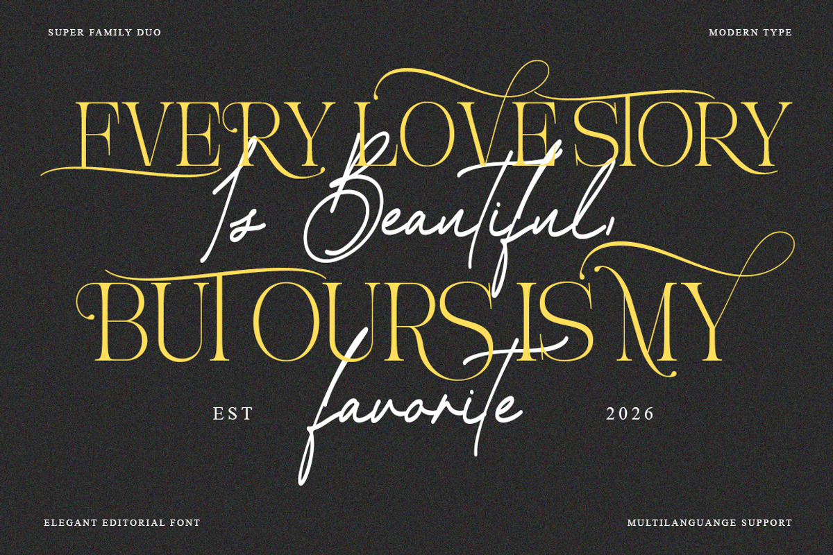 Arzaveya Font Duo | 27 Font Files, a Script Font by IM Studio (Photo 4 of 13)