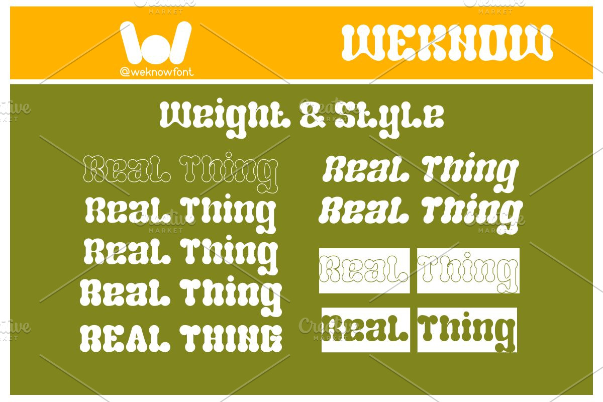 Real thing font, a Font by weknow (Photo 7 of 8)