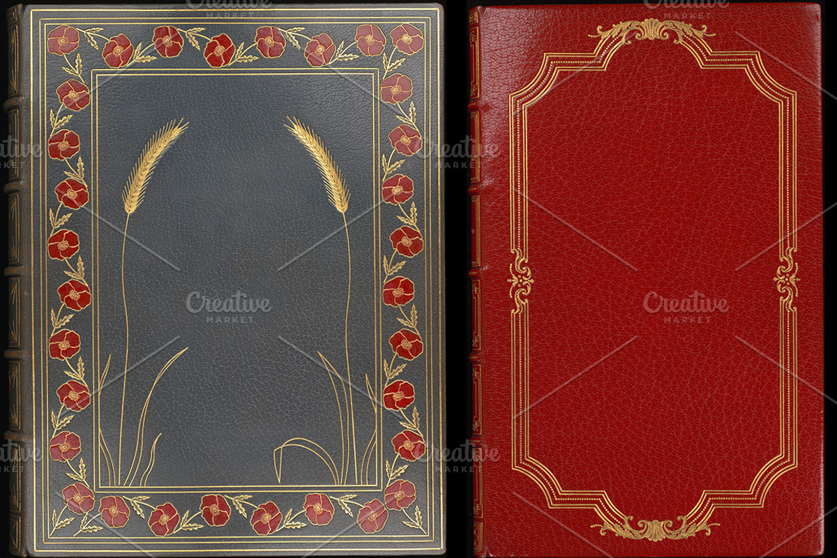 Antique Book Covers, a Texture Graphic by Blue Line Design (Photo 7 of 24)
