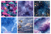 Whimsical Celestial Digital Paper, a Graphic by CitraGraphics (Thumbnail 3 of 5)