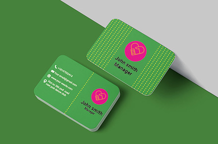 Green Business card Business card