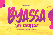 Byassa - Quick Brush Font