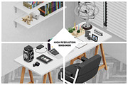 Isometric Office Scene Mock-up, an iPhone Mockup by IsometricWorld (Thumbnail 7 of 7)