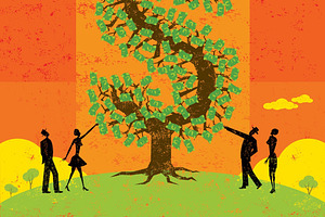 Looking at a money tree
