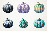Pumpkin with Pattern Clipart, an Illustration by RobertsArt (Thumbnail 3 of 5)