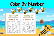 Color By Number Summer- Summer Craft, a Templates & Theme by Premium Digital Templates (Thumbnail 3 of 3)
