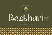 Besthari - Javanese Culture Font, a Font by Pikgura (Thumbnail 1 of 7)