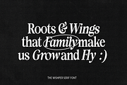 The Wishper Serif, a Serif Font by Pinakiaa Studios (Thumbnail 5 of 9)