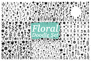 Whimsical Hand Drawn Floral Set, an Illustration by jahid234 (Thumbnail 1 of 10)