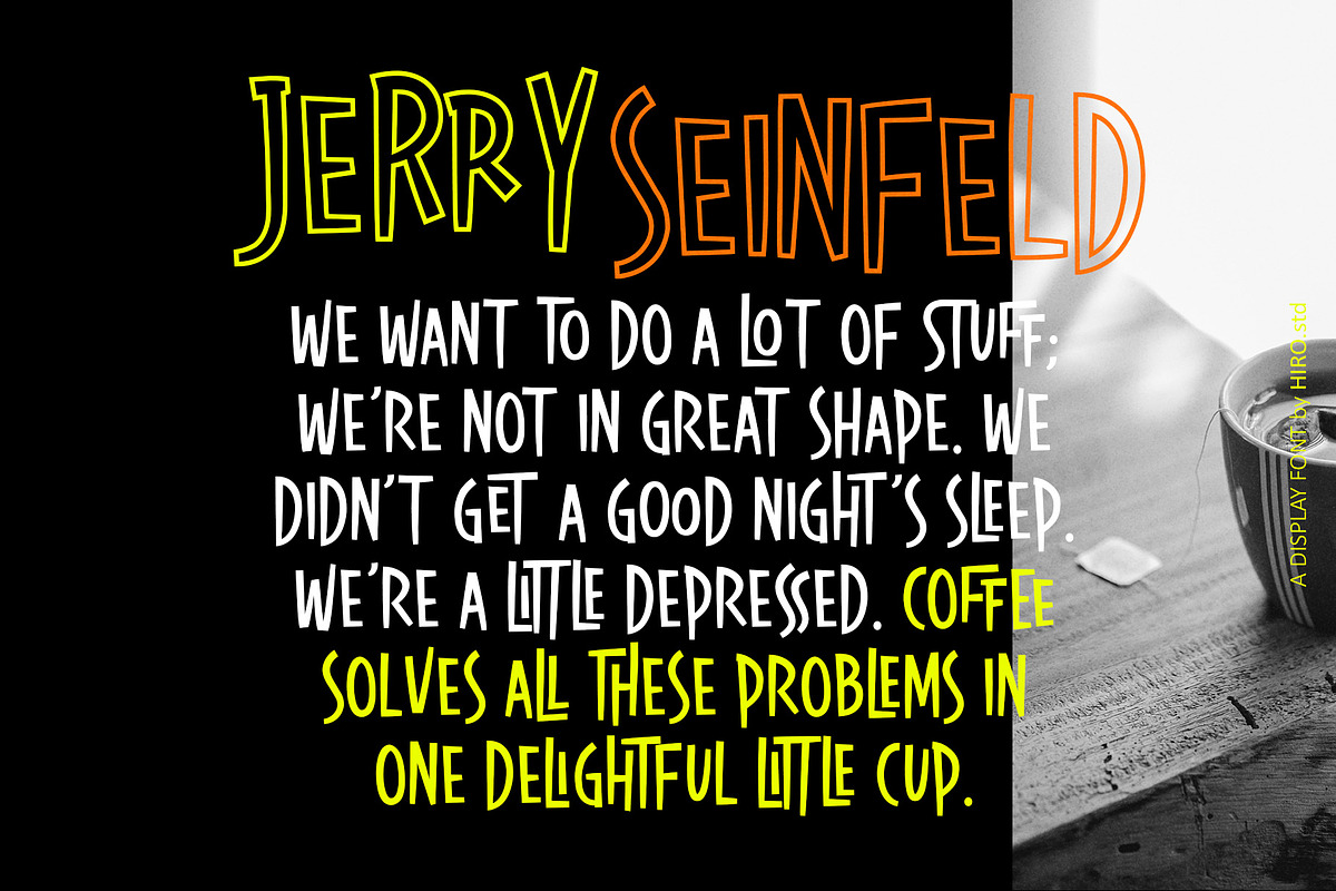 Look Like Coffee - Display Font, a Font by HIRO.std (Photo 5 of 9)