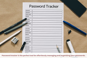 Password Tracker Printable