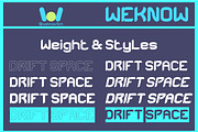 Drift Space font, a Font by weknow (Thumbnail 7 of 8)