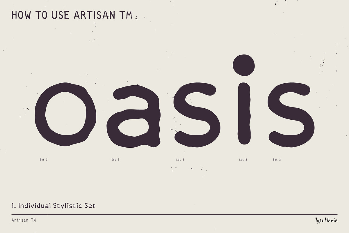 Artisan TM – Distressed Typewriter, a Sans Serif Font by Type Mania (Photo 5 of 13)