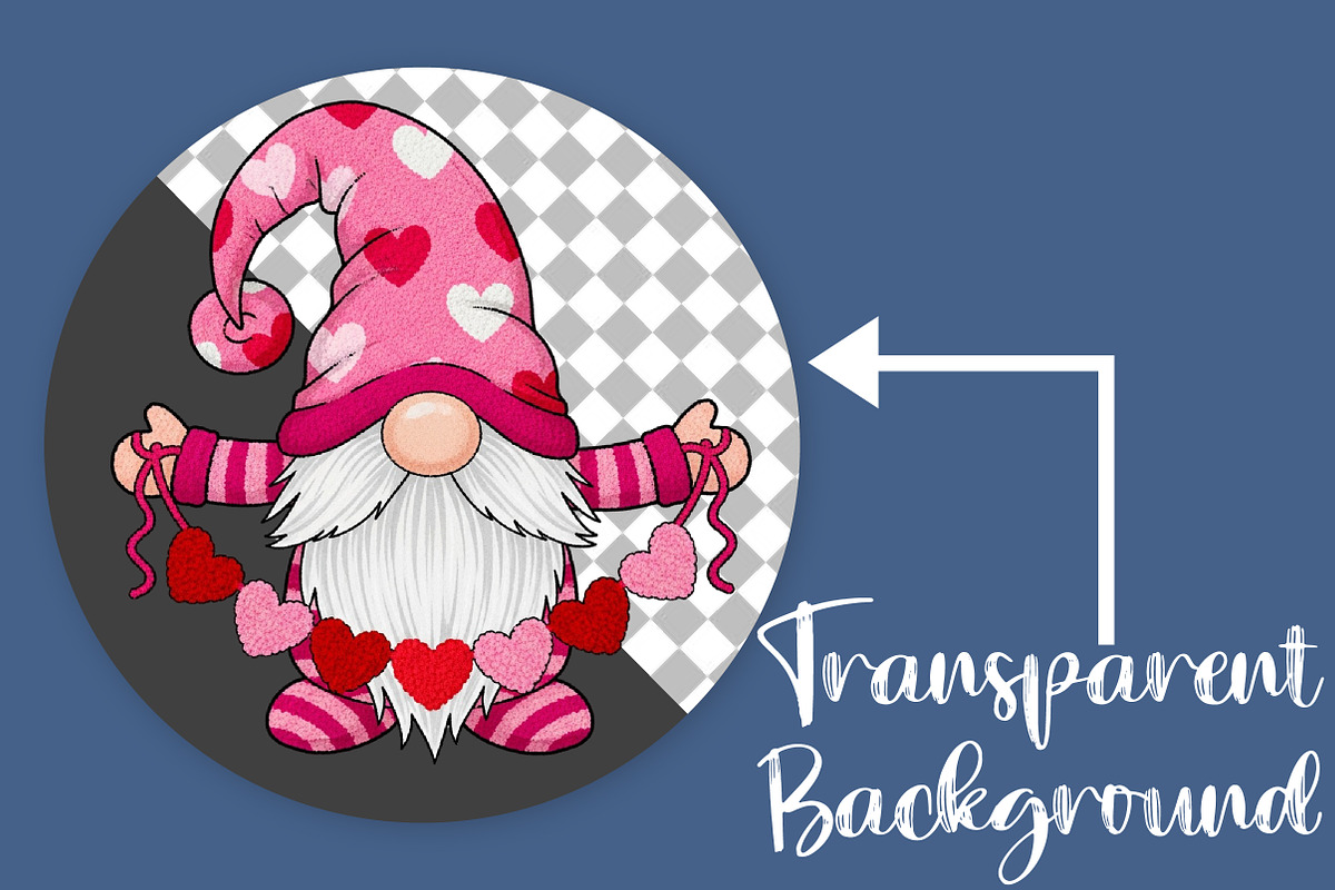 Latch Hook Yarn Valentines Gnome Png, an Illustration by Canvas Craft (Photo 2 of 7)