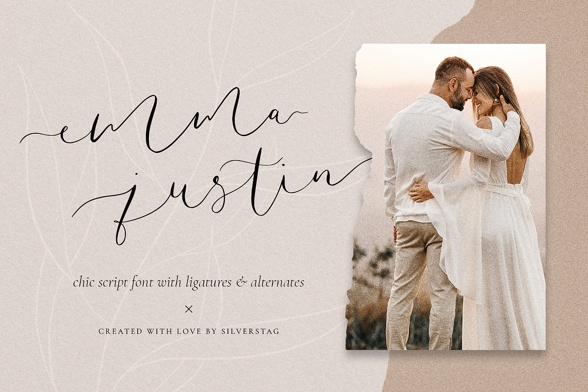 Amelie - Chic & Elegant Script Font, a Script Font by SilverStag Type Foundry (Photo 10 of 23)
