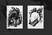 Dark creatures | Set of PNGs, a Texture Illustration by timianwolf (Thumbnail 3 of 10)