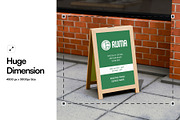 Restaurant Sign Board Mockup, a Product Mockup by SLAB! Design (Thumbnail 2 of 6)