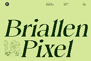 Briallen Pixel, a Serif Font by Craft Supply Co. (Thumbnail 1 of 8)