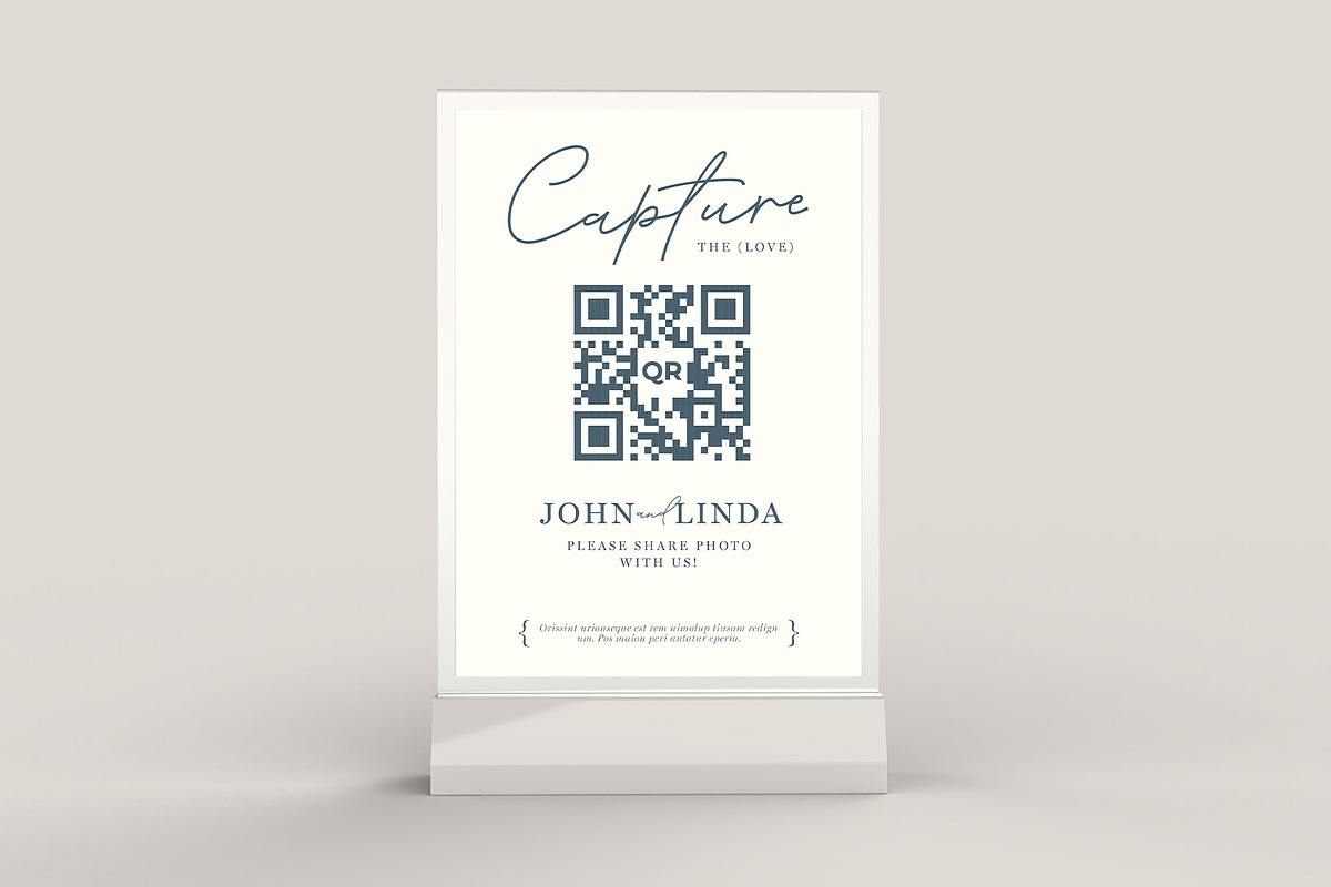 Wedding QR Code Flyer Template, a Flyer Template by BrandPacks (Photo 2 of 5)