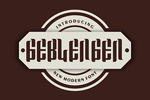 Geblengen font